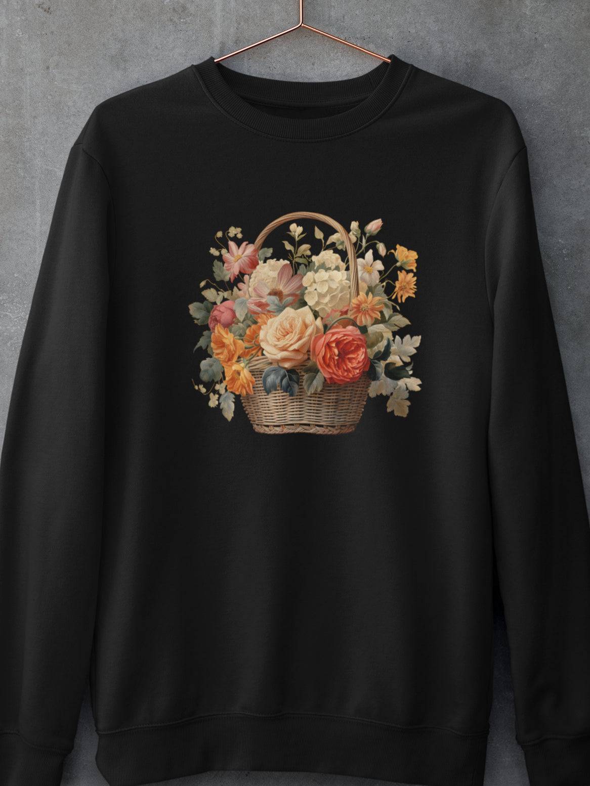 bluza-cu-maneca-lunga-bumbac-premium-organic-vegan-toamna-fall-femei-hay-creations-autumn-in-a-basket-neagra