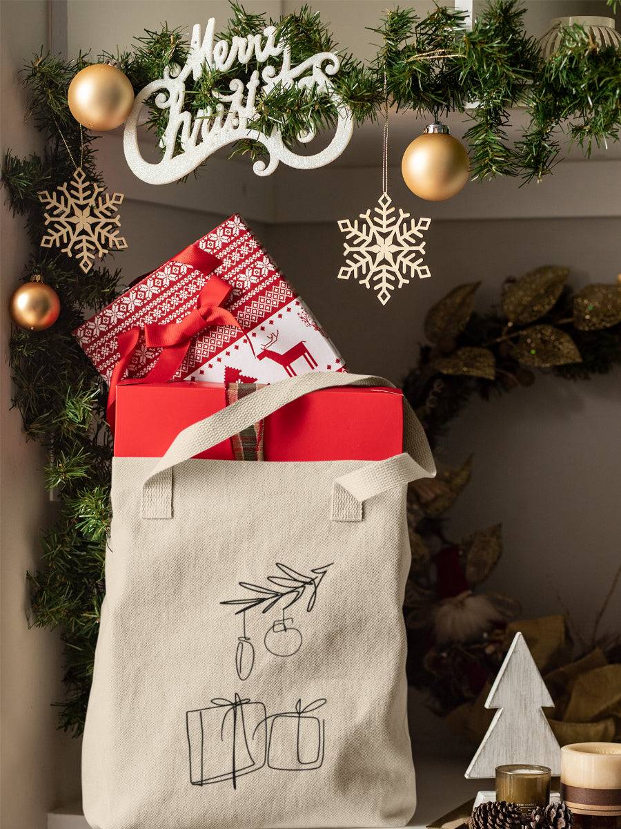 sacosa_textila_bumbac_organic_premium_vegan_cadou_Craciun_Secret_Santa_Xmas_gifts_bej