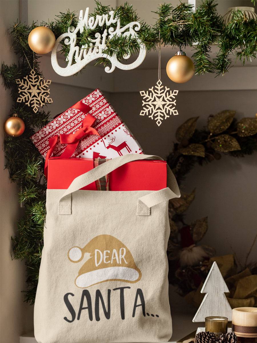 sacosa_textila_bumbac_organic_premium_vegan_cadou_Craciun_Secret_Santa_hay_creations_bej_dear_Santa