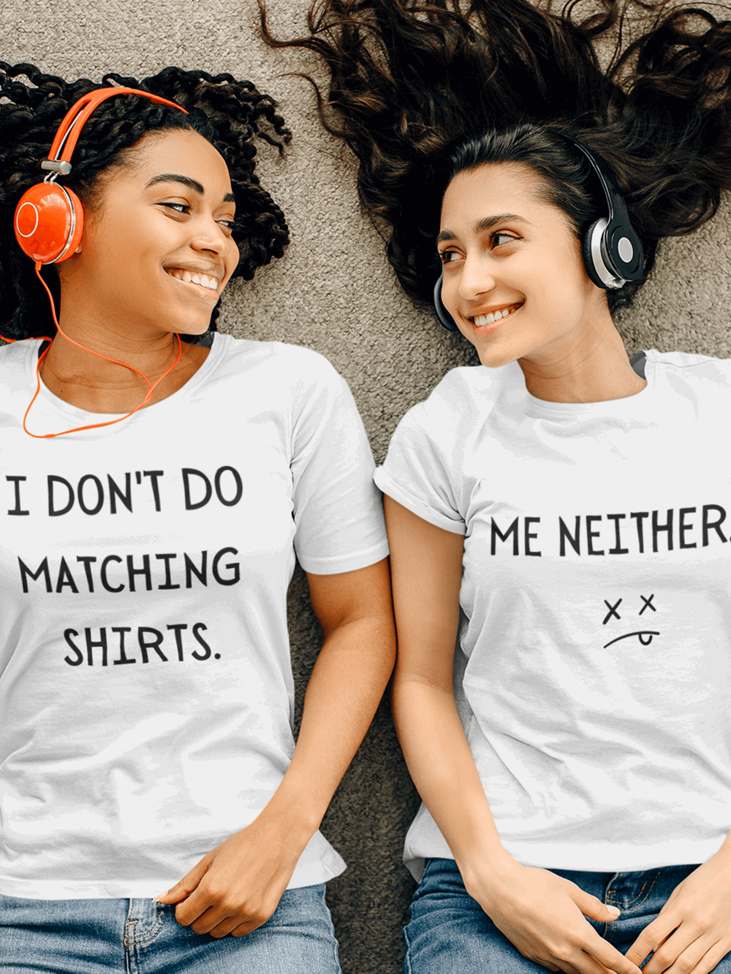 Set tricouri cuplu LGBT I Don't Do Matching Shirts/ Me Neither