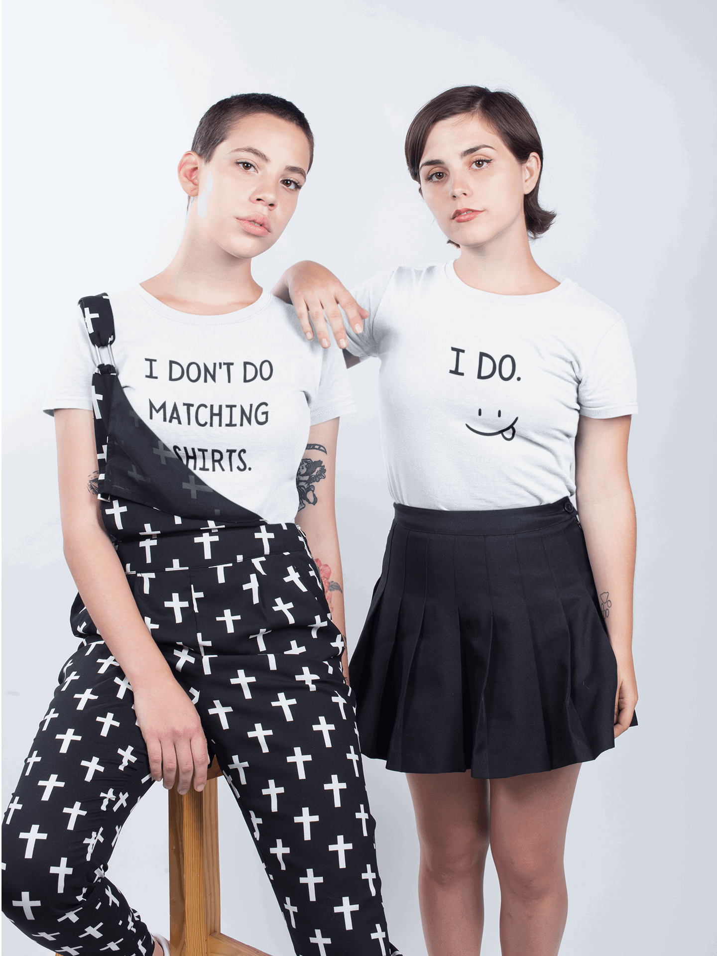 Set tricou LGBT I don't do matching shirts I DOSet tricou LGBT I don't do matching shirts I DO