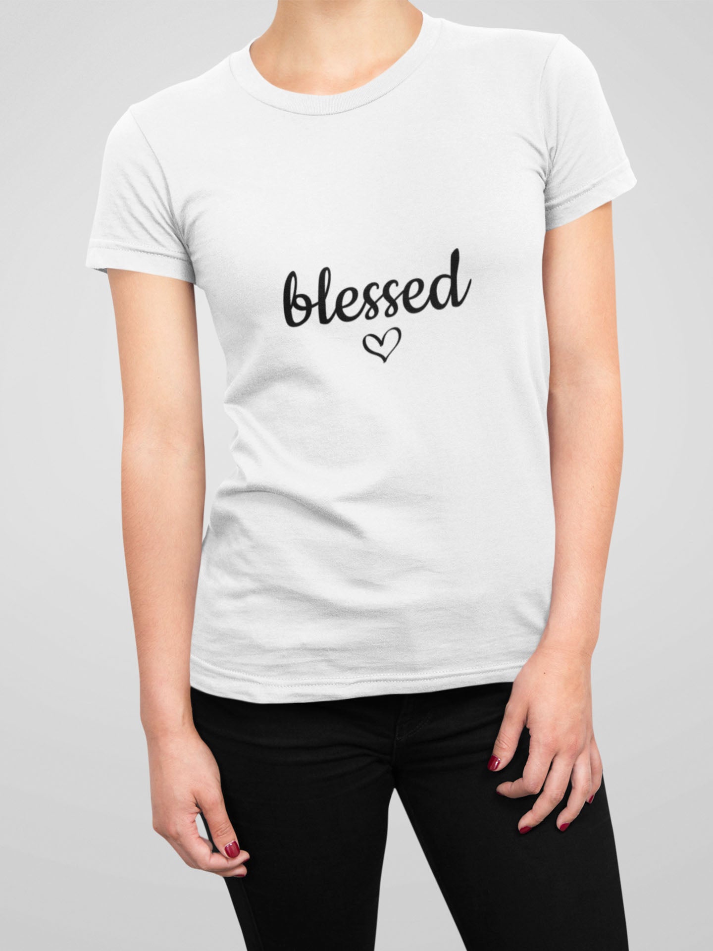 tricou-bumbac-organic-premium-vegan-pentru-mama-mame-hay-creations-colectia-mom-life-blessed-alb