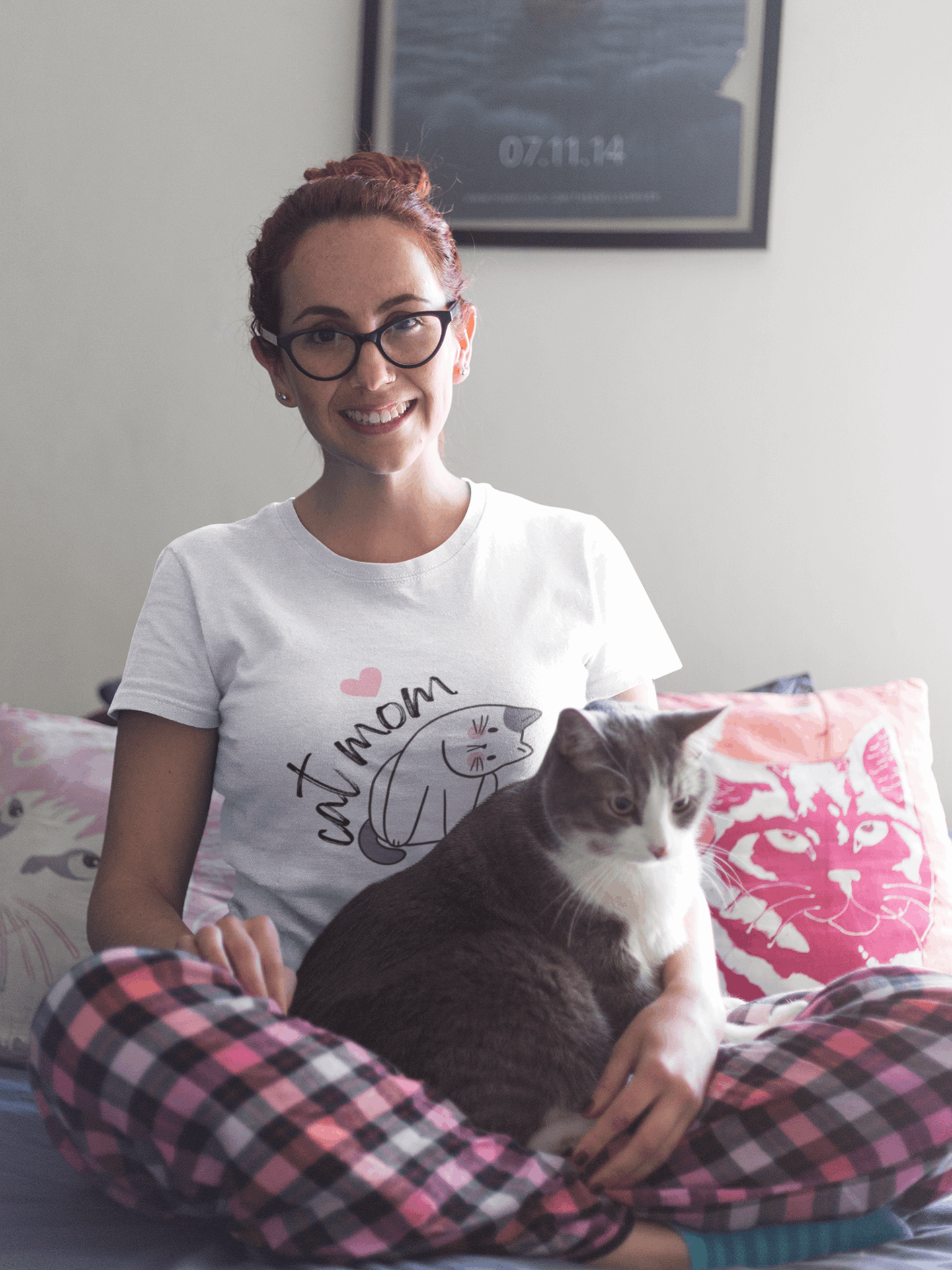 Tricou bumbac premium CAT MOM