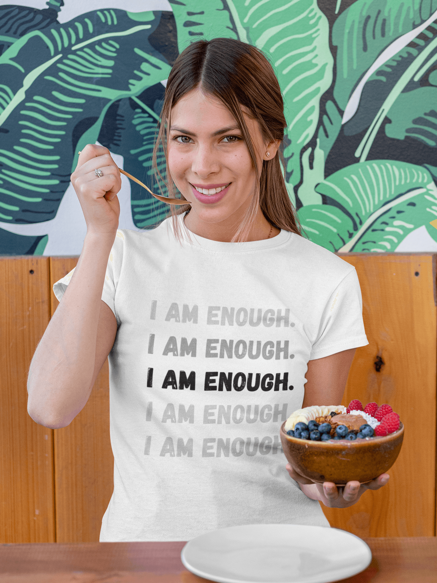 Tricou bumbac premium I AM ENOUGH
