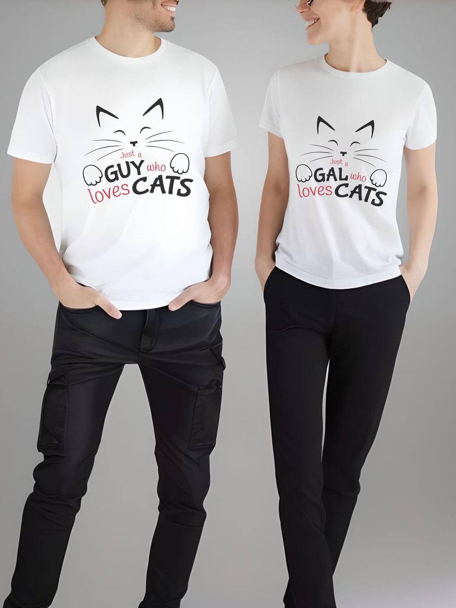 Set tricouri cuplu CAT LOVERS