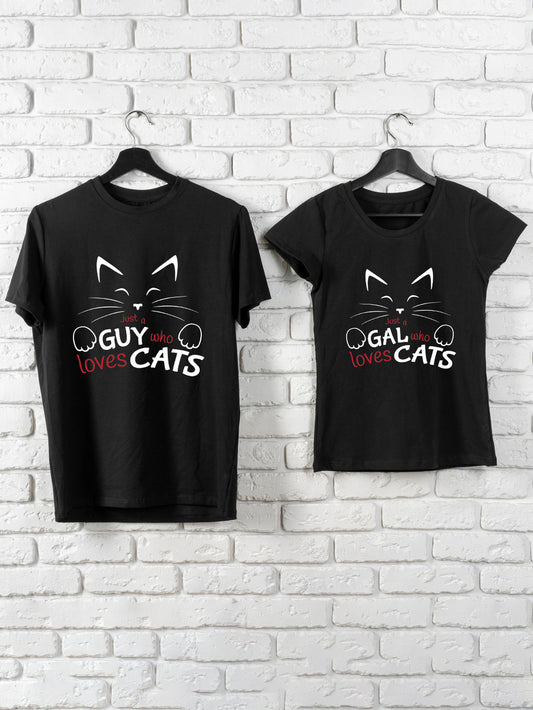 Set tricouri cuplu CAT LOVERS