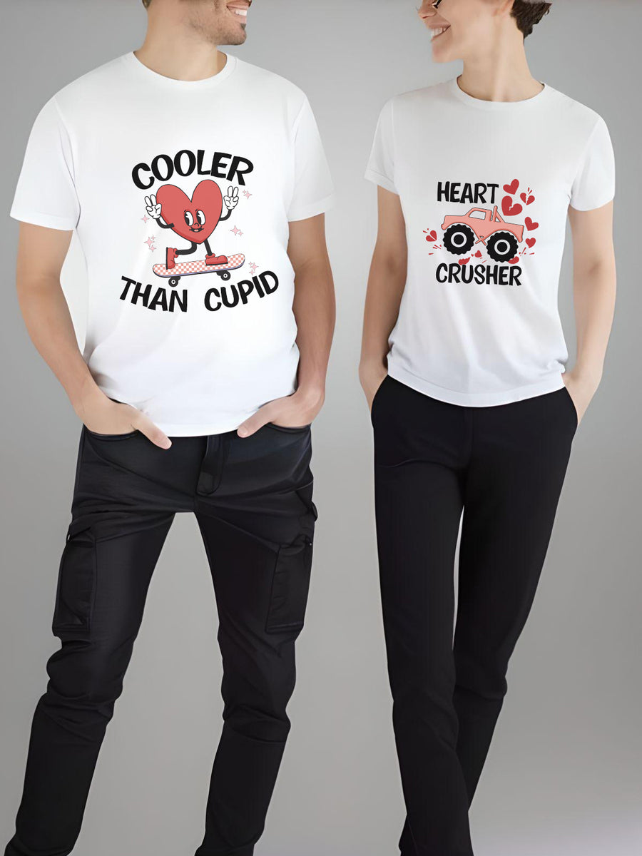 Set tricouri cuplu COOLER THAN CUPID