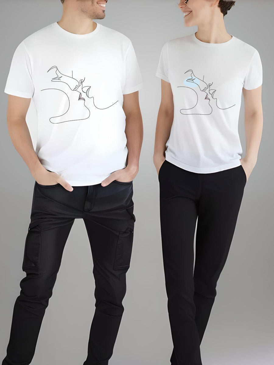 Set-tricouri-cuplu-premium-hay-creations-valentines-day-ziua-indragostitilor-couple-goals-kiss-me-albe