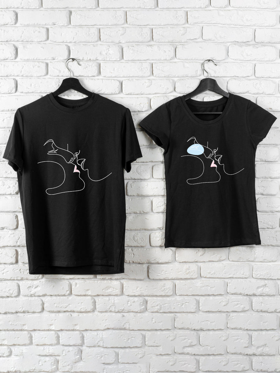 Set-tricouri-cuplu-premium-hay-creations-valentines-day-ziua-indragostitilor-couple-goals-kiss-me-negre