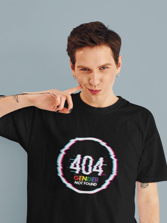 tricou bumbac organic lgbt error 404 gender not found hay creations