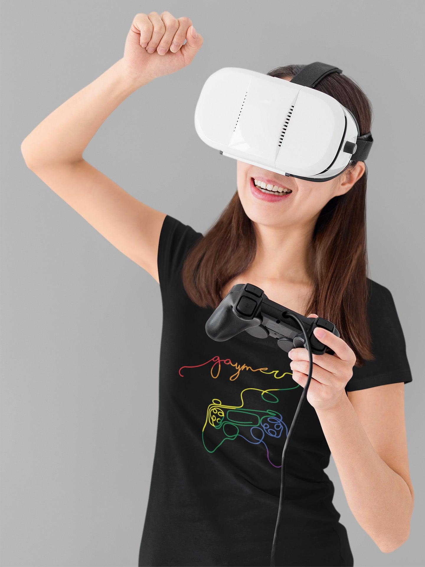 tricou bumbac organic lgbt gaymer hay creations