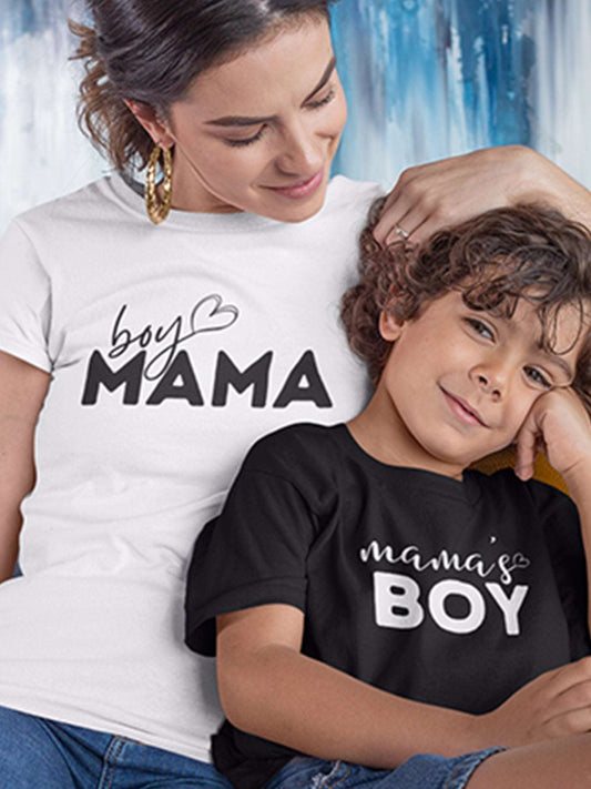 Set tricouri mamă-fiu BOY MAMA / MAMA'S BOY