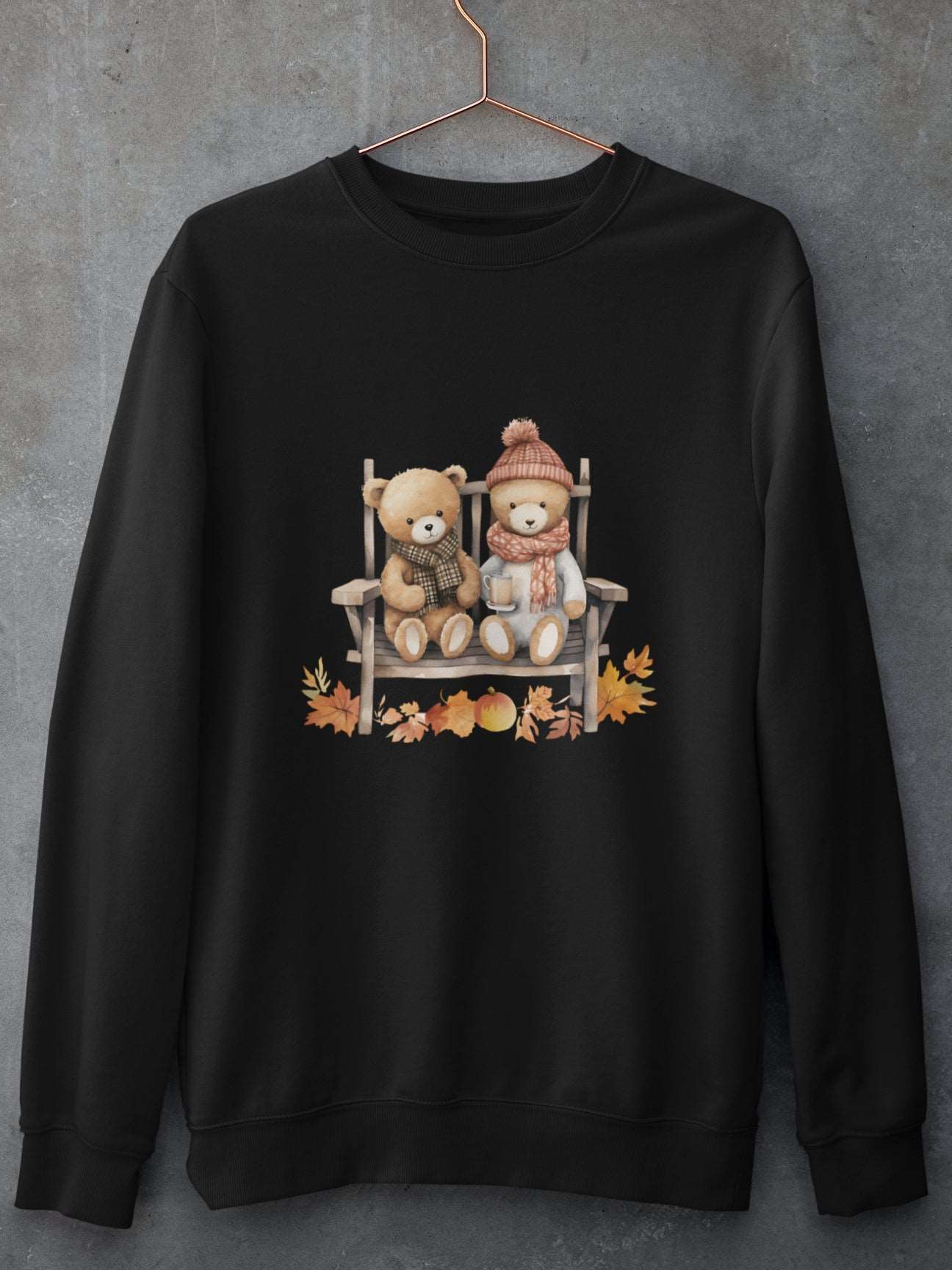 bluza-cu-maneca-lunga-bumbac-premium-organic-vegan-toamna-autumn-femei-hay-creations-Teddy-Rendezvous-neagra