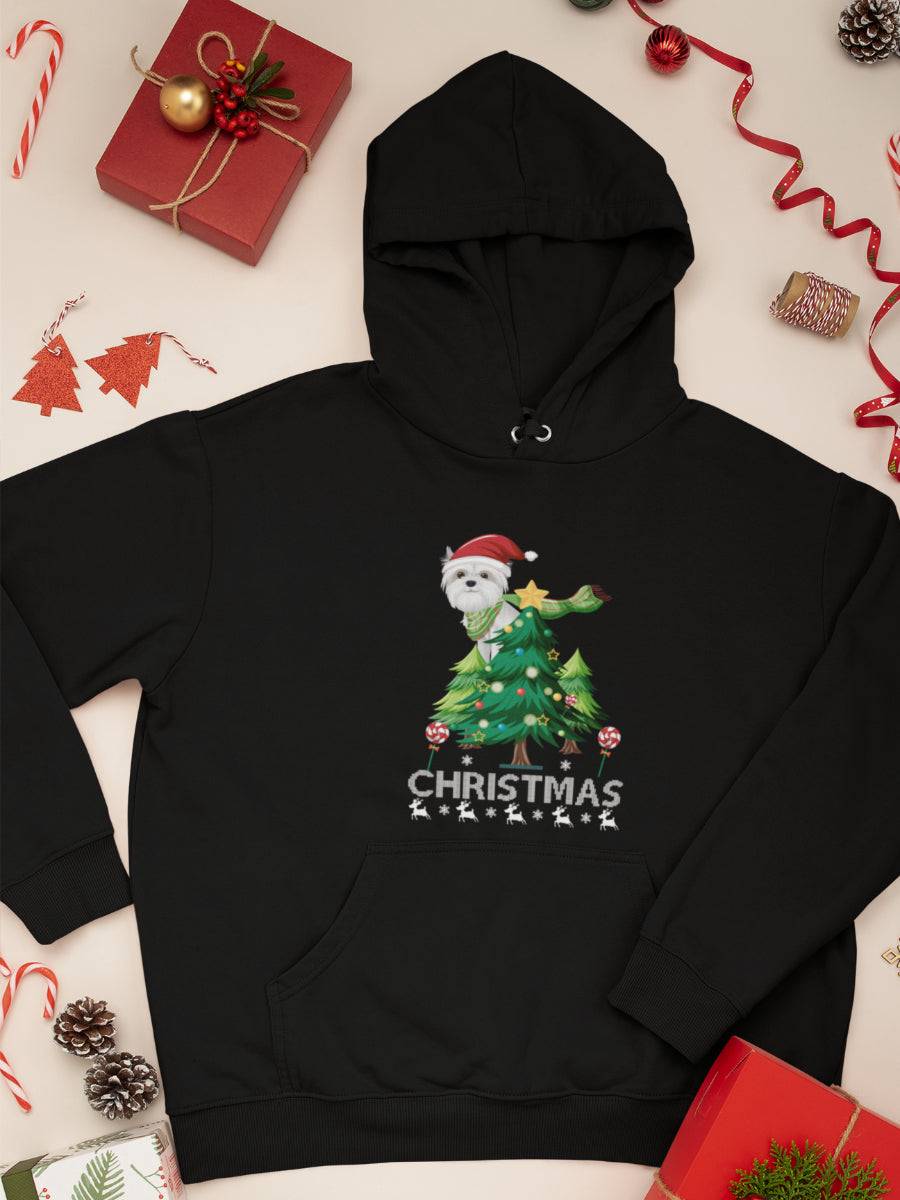    hanorac_bumbac_organic_premium_vegan_cadou_Craciun_Secret_Santa_-doggy-Christmas-negru