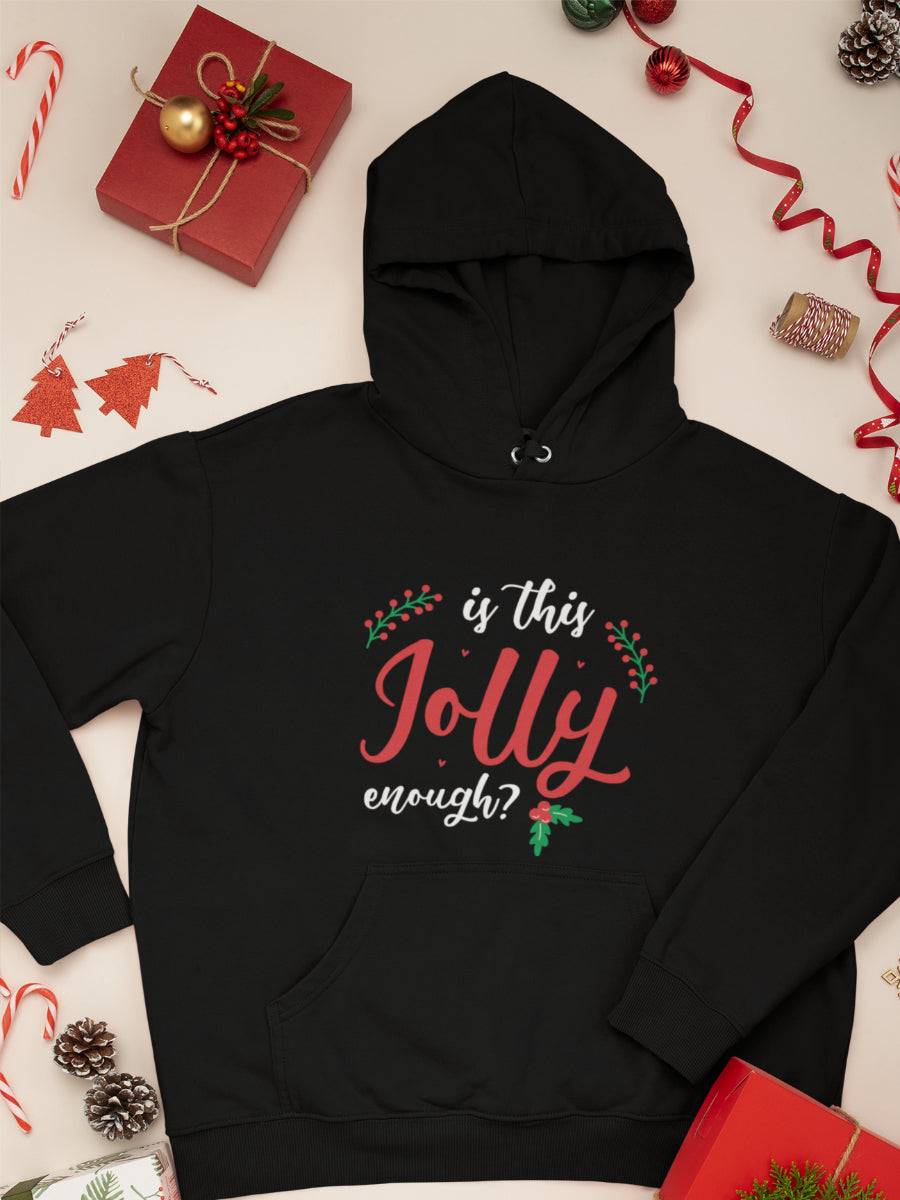    hanorac_bumbac_organic_premium_vegan_cadou_Craciun_Secret_Santa_is-this-jolly-enough-negru