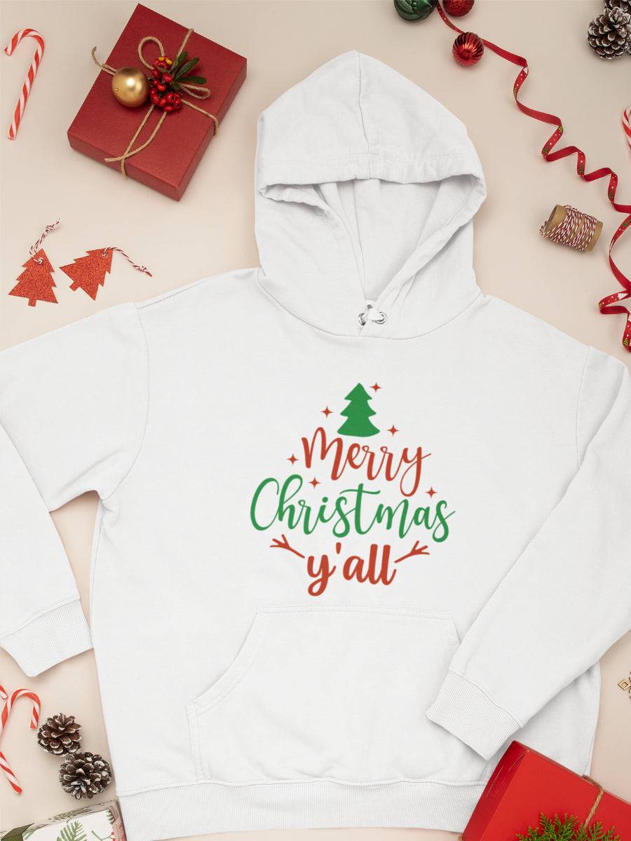 hanorac_bumbac_organic_premium_vegan_cadou_Craciun_Secret_Santa-merry-Christmas-yall-alb