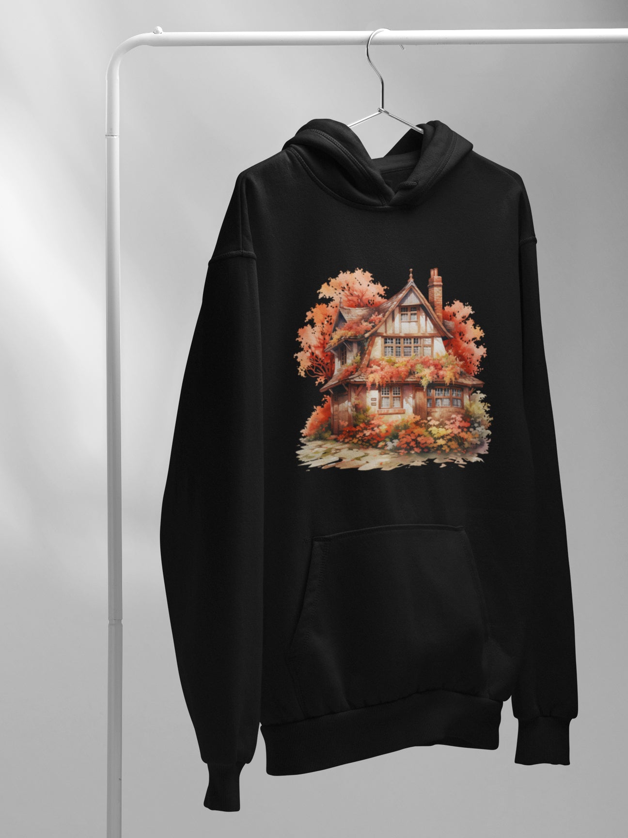 hanorac-bumbac-premium-organic-vegan-toamna-autumn-femei-hay-creations-hoodie-Autumn-Getaway-negru