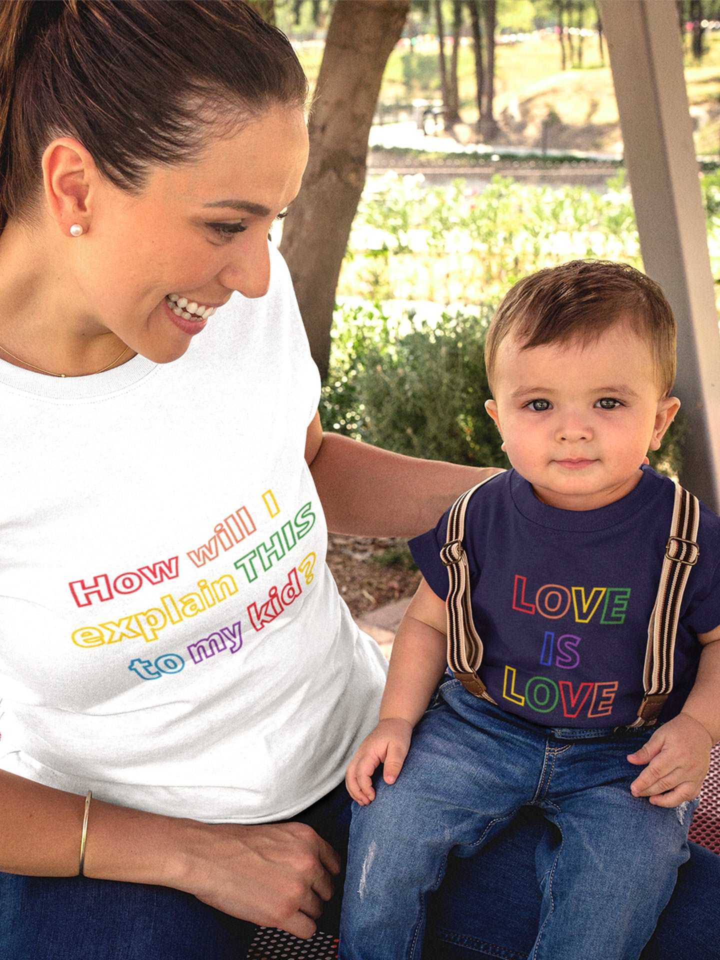 Set tricouri parinte-copil lgbt love is love