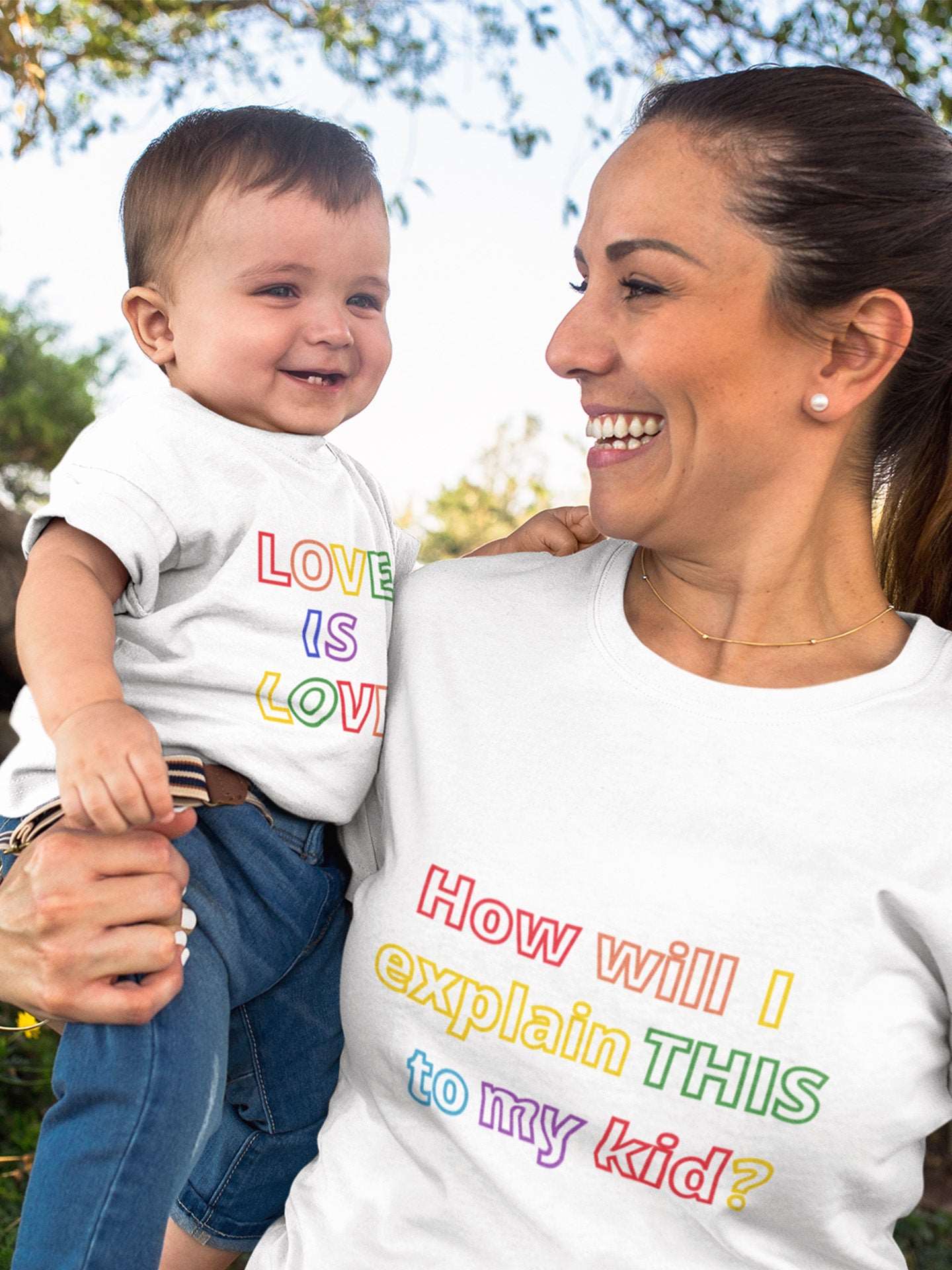 Set tricouri parinte-copil lgbt love is love