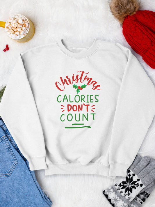 sweatshirt_bumbac_organic_premium_vegan_cadou_Craciun_Secret_Santa_Christmas-calories-dont-count-alb_bluza_craciun