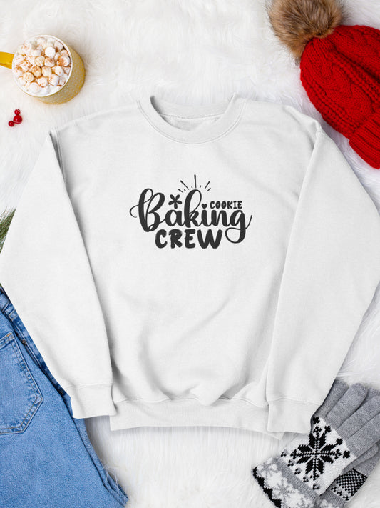 sweatshirt_bumbac_organic_premium_vegan_cadou_Craciun_Secret_Santa_cookie-baking-crew-alb_bluza_craciun