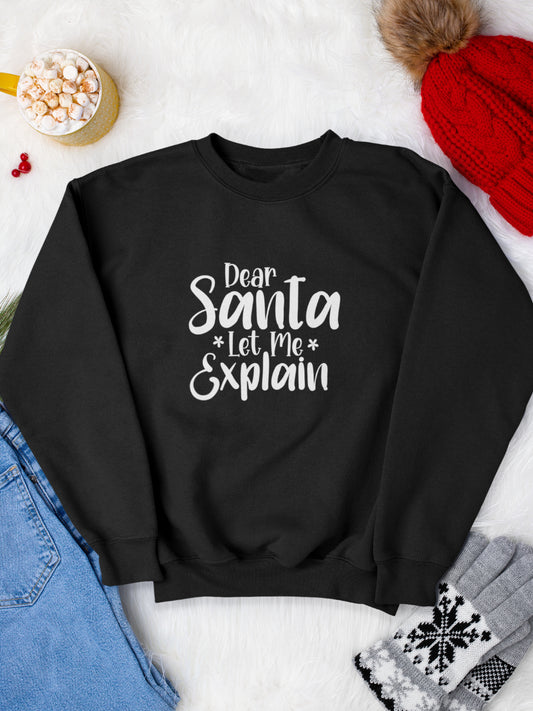     sweatshirt_bumbac_organic_premium_vegan_cadou_Craciun_Secret_Santa_dear-Santa-let-me-explain-negru_bluza_craciun