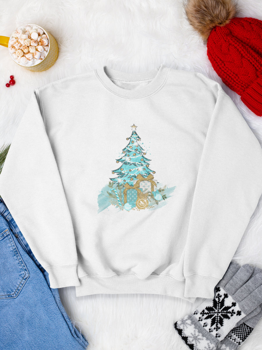    sweatshirt_bumbac_organic_premium_vegan_cadou_Craciun_Secret_Santa_nutcracker-Christmas-tree_bluza_craciun