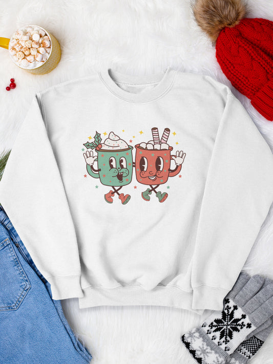 sweatshirt_bumbac_organic_premium_vegan_cadou_Craciun_Secret_Santa_sip_sip_hooray_its-Christmas-day-alb_bluza_craciun