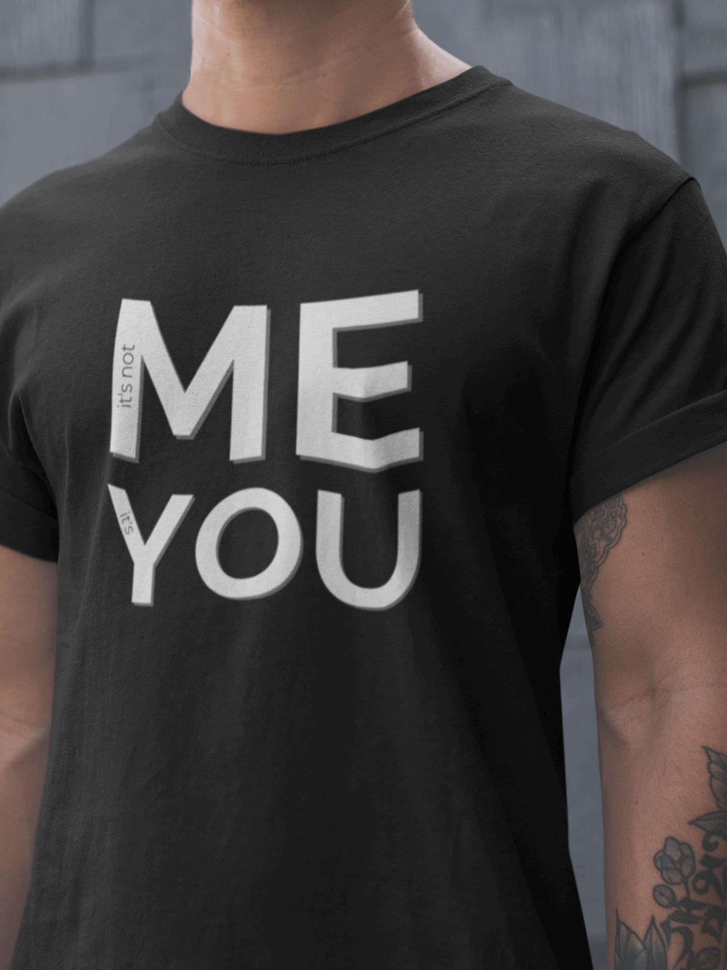 Tricou bărbați din bumbac premium IT'S NOT ME IT'S YOU