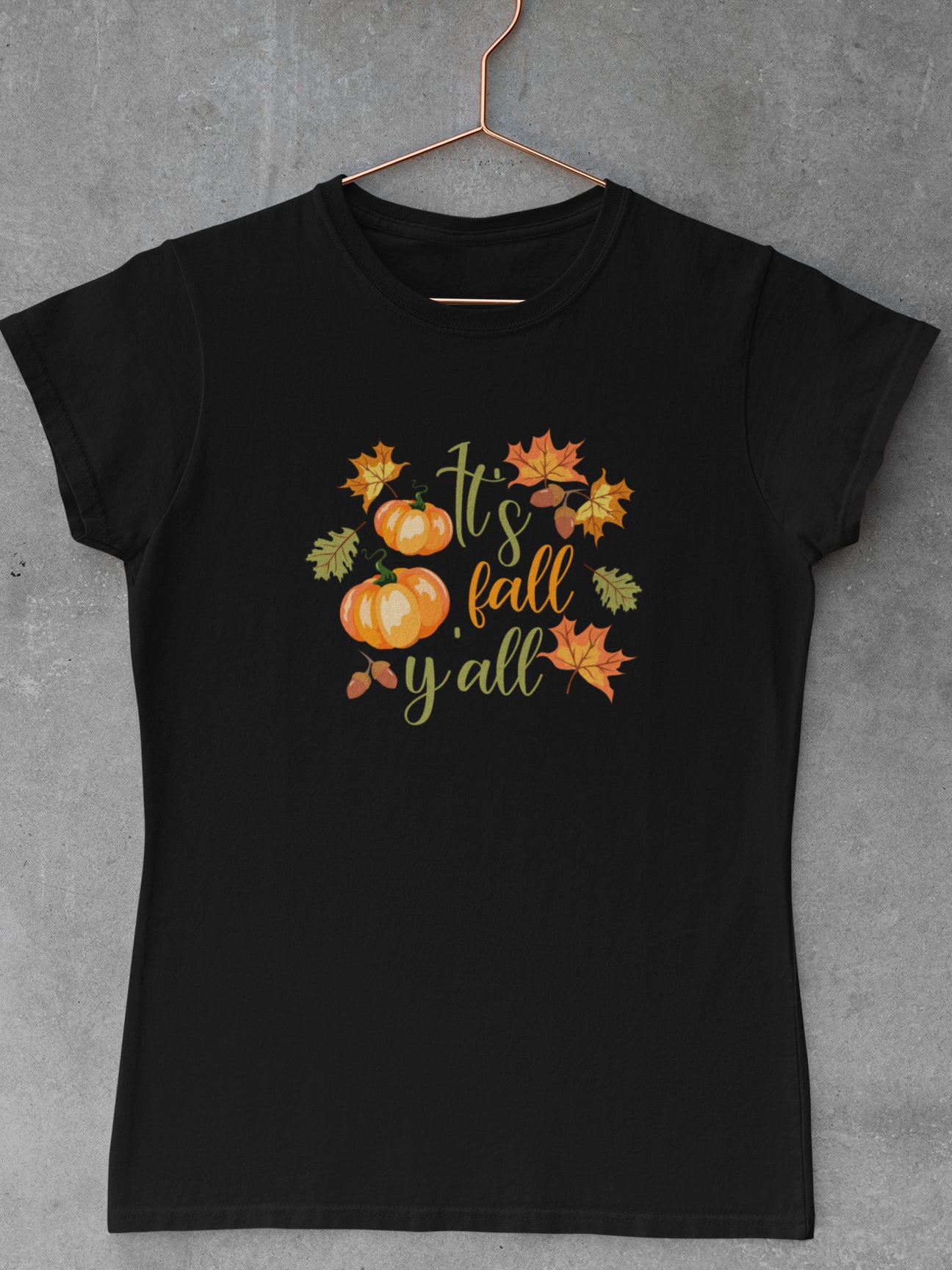 tricou-bumbac-organic-premium-vegan-negru-femei-toamna-autumn-hay-creations-its-fall-yall