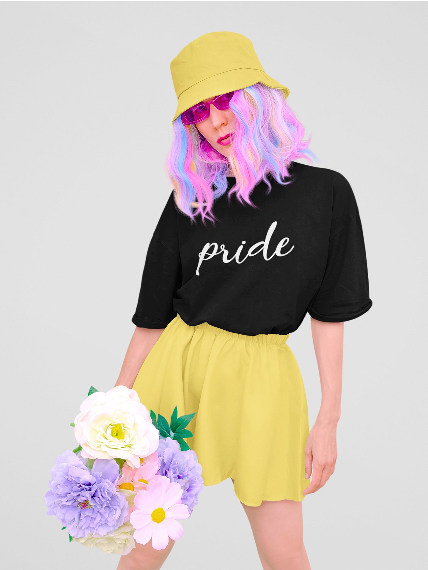 tricou cu maneci rulate din bumbac premium organic vegan lgbt pride