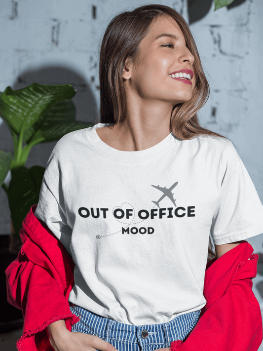 Tricou femei bumbac premium OUT OF OFFICE MOOD