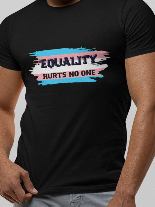 tricou lgbt equality hurts no one transgender flag