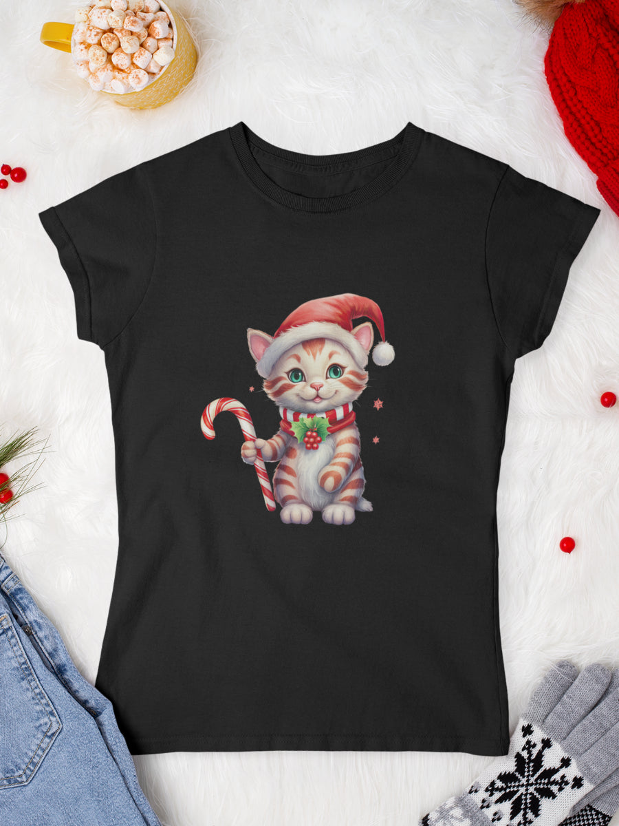        tricou_Craciun_pisici_pisica_bumbac_organic_femei_HAY_Creations_cadou_kitty-candy-cane-negru