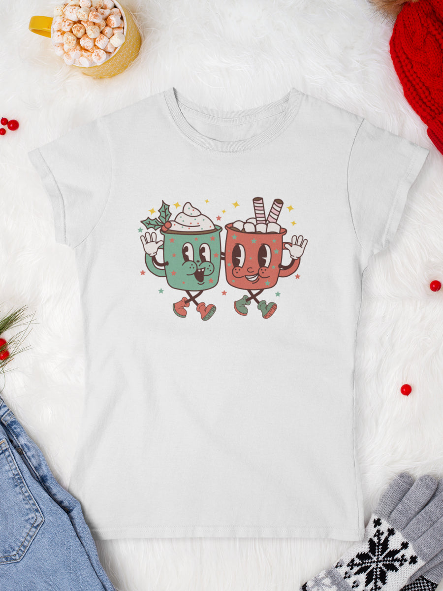 tricou_bumbac_organic_premium_vegan_cadou_Craciun_Secret_Santa-_sip-sip-hooray-its-Christmas-day-femei-alb