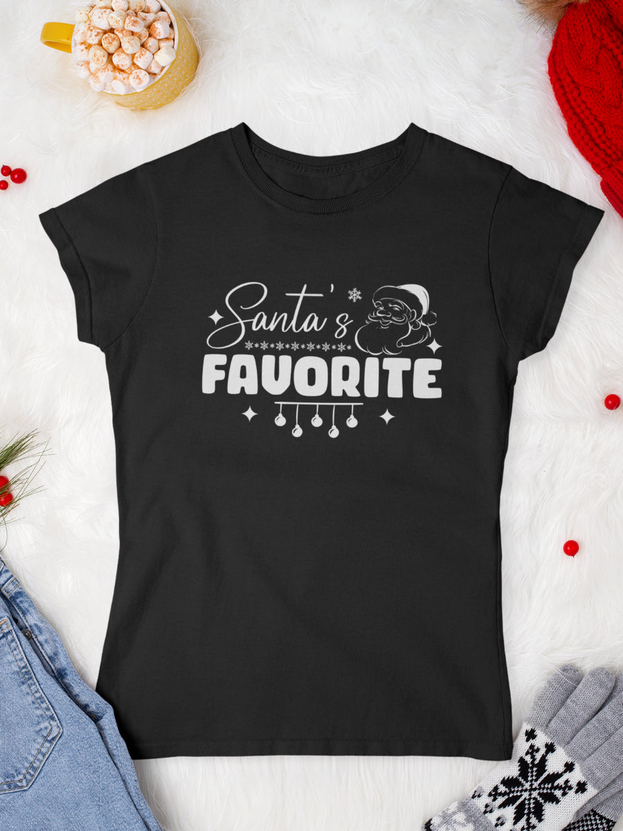     tricou_bumbac_organic_premium_vegan_cadou_Craciun_Secret_Santa-favorite-femei-negru
