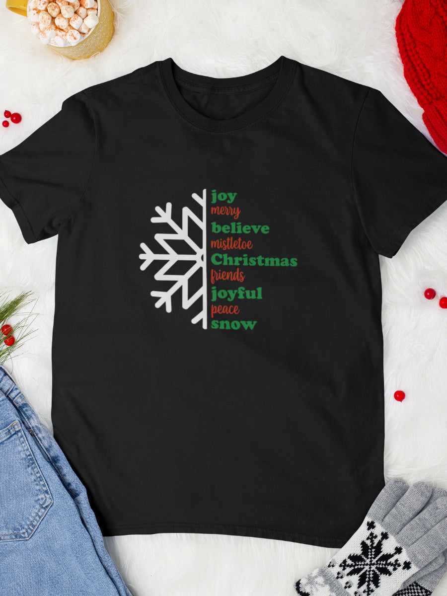 tricou_bumbac_organic_premium_vegan_cadou_Craciun_Secret_Santa-mistletoe-unisex-barbati-negru