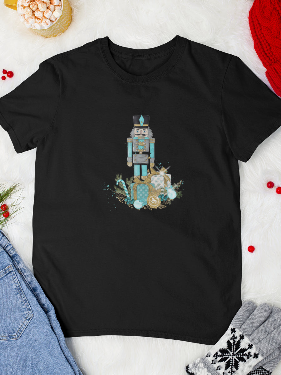 tricou_bumbac_organic_premium_vegan_cadou_Craciun_Secret_Santa_-negru-unisex-barbati-Nutcracker