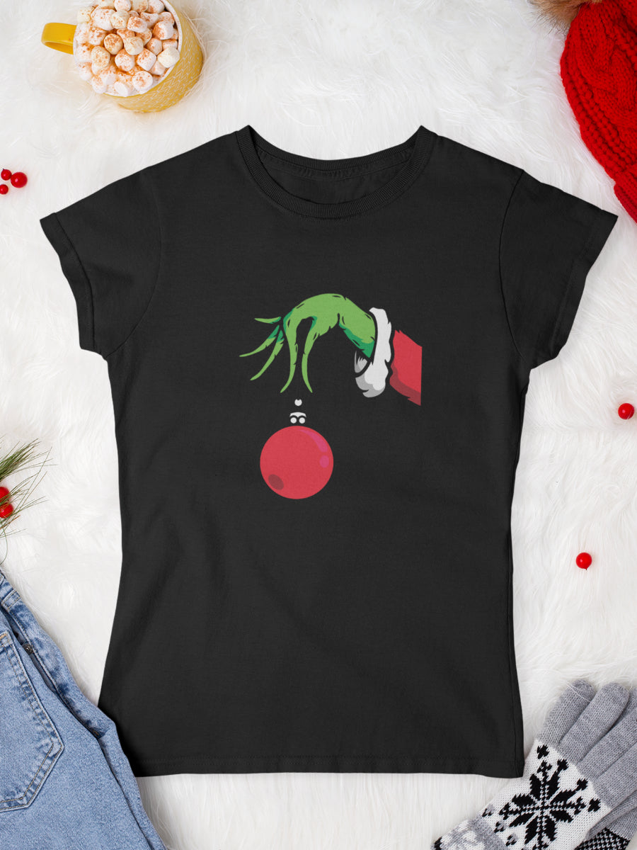    tricou_bumbac_organic_premium_vegan_cadou_Craciun_Secret_Santa_Grinch-touch-negru-unisex-barbati