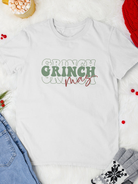     tricou_bumbac_organic_premium_vegan_cadou_Craciun_Secret_Santa_Grinchmas-alb-unisex-barbati