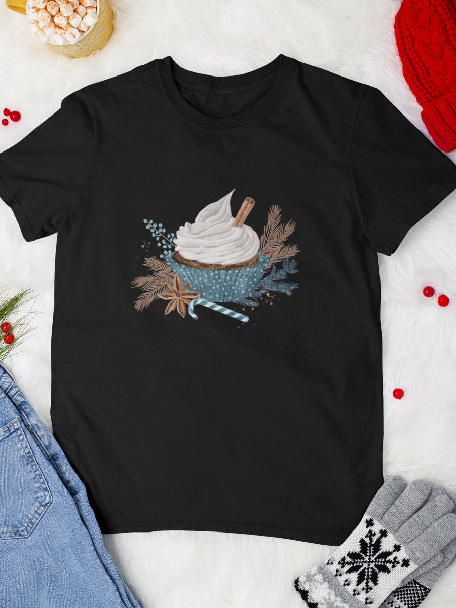    tricou_bumbac_organic_premium_vegan_cadou_Craciun_Secret_Santa_a-upcake-for-Santa-negru-unisex-barbati