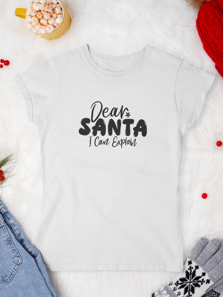 tricou_bumbac_organic_premium_vegan_cadou_Craciun_Secret_Santa_dear-Santa-i-can-explain-alb-femei