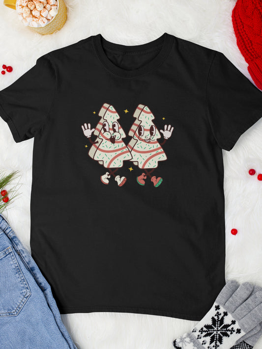     tricou_bumbac_organic_premium_vegan_cadou_Craciun_Secret_Santa_ginger-trees-negru-unisex-barbati