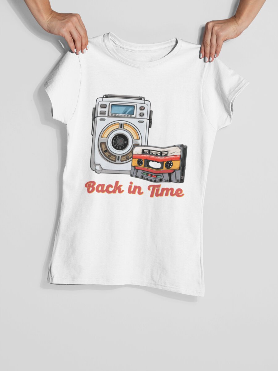 tricou_bumbac_organic_premium_vegan_cadou_hay_creations_nostalgia__back_in_time_femei_alb