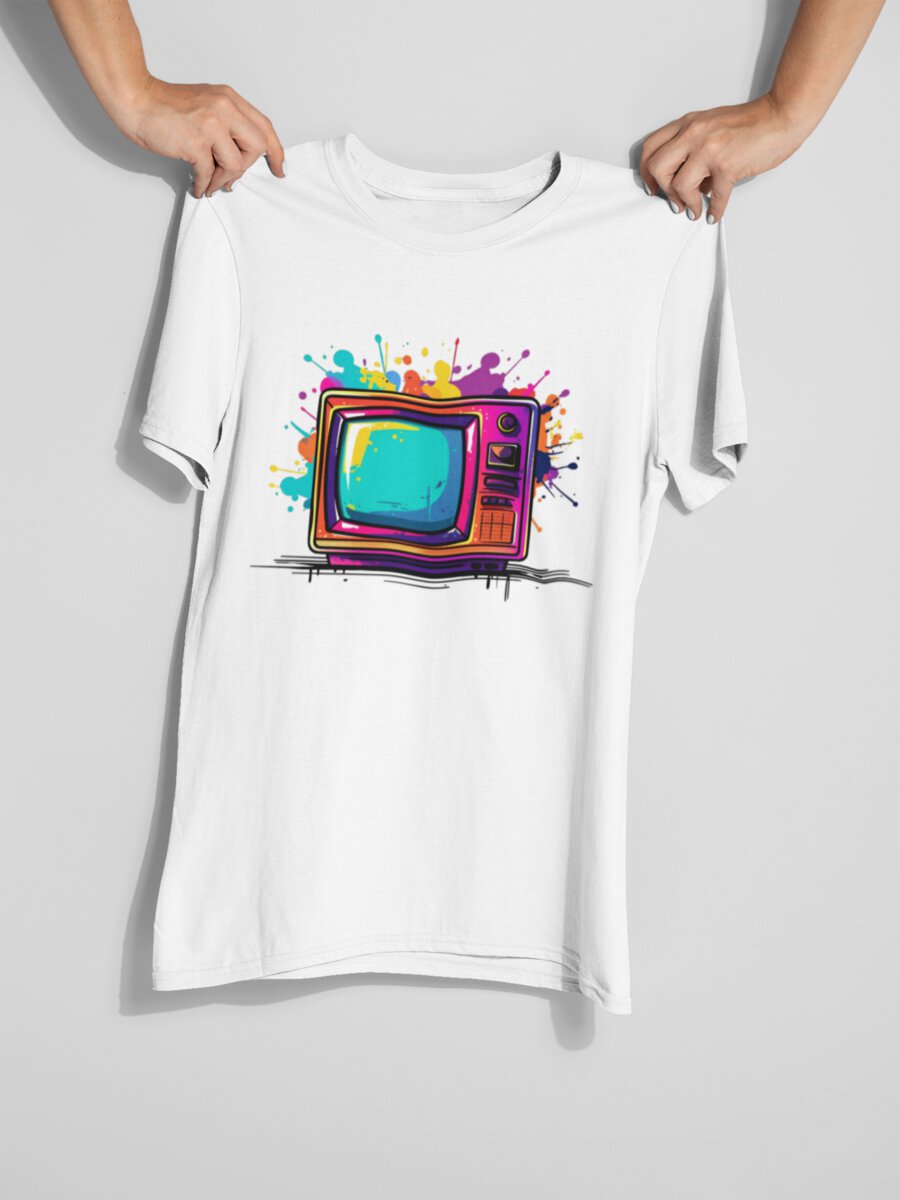 tricou_bumbac_organic_premium_vegan_cadou_hay_creations_nostalgia_broadcasting_nostalgia_barbati_unisex_alb