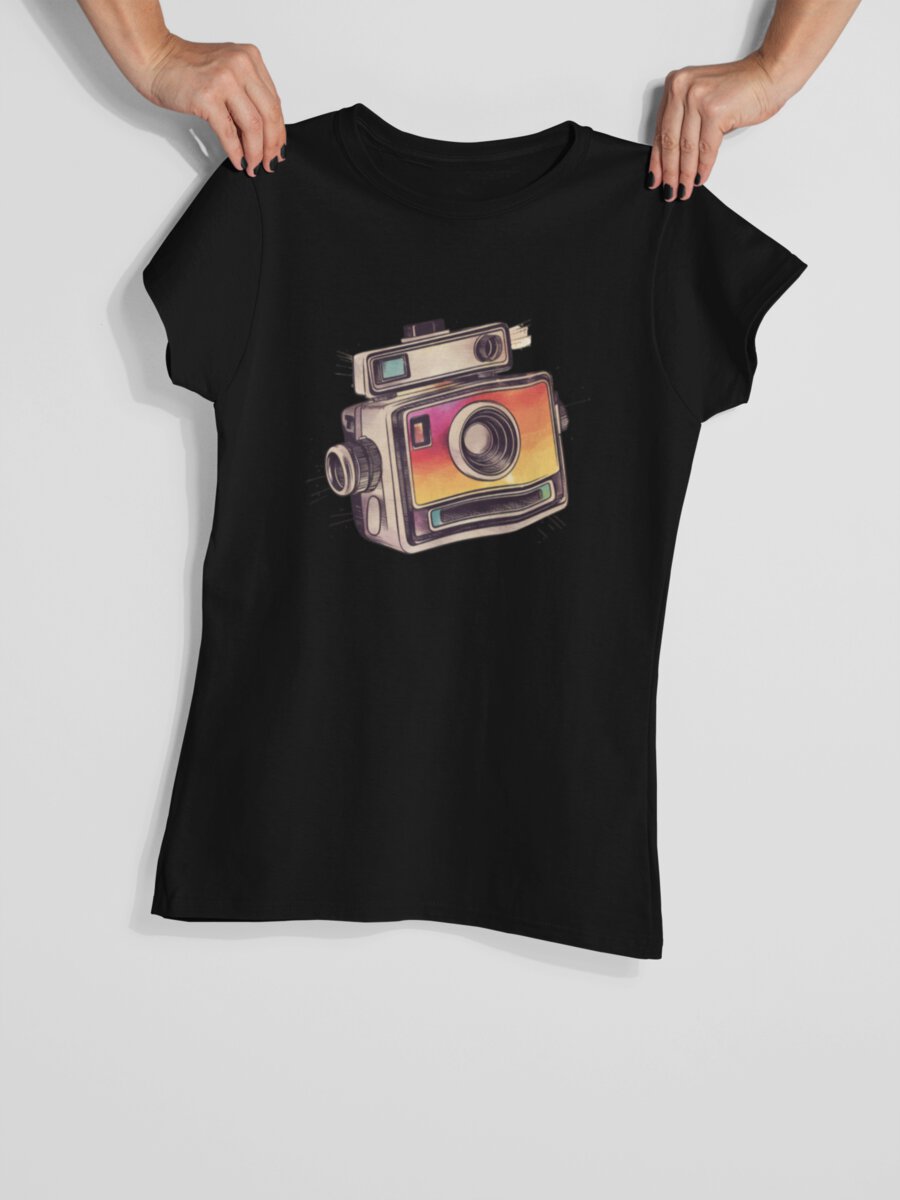 tricou_bumbac_organic_premium_vegan_cadou_hay_creations_nostalgia_capture_moments_femei_negru
