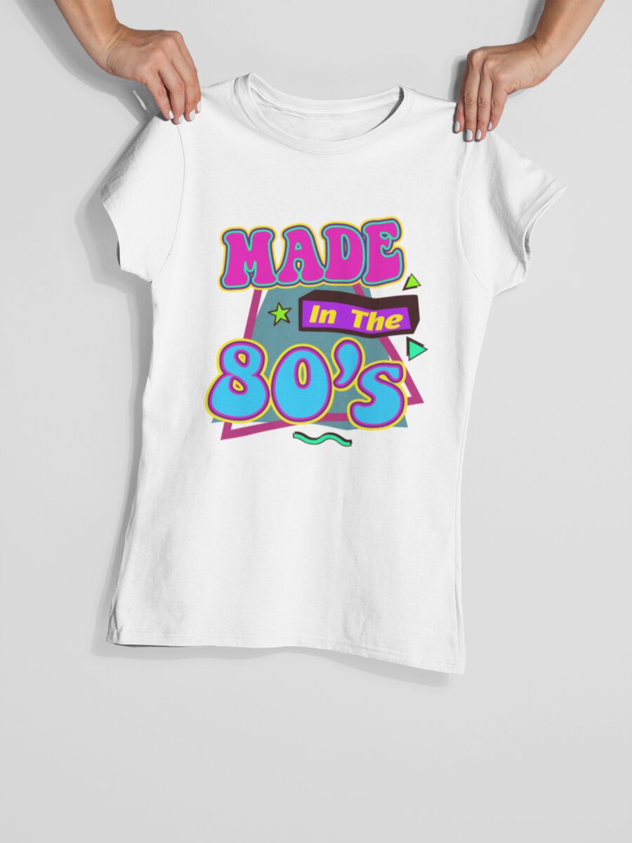 tricou_bumbac_organic_premium_vegan_cadou_hay_creations_nostalgia_made_in_the_80s_femei_alb