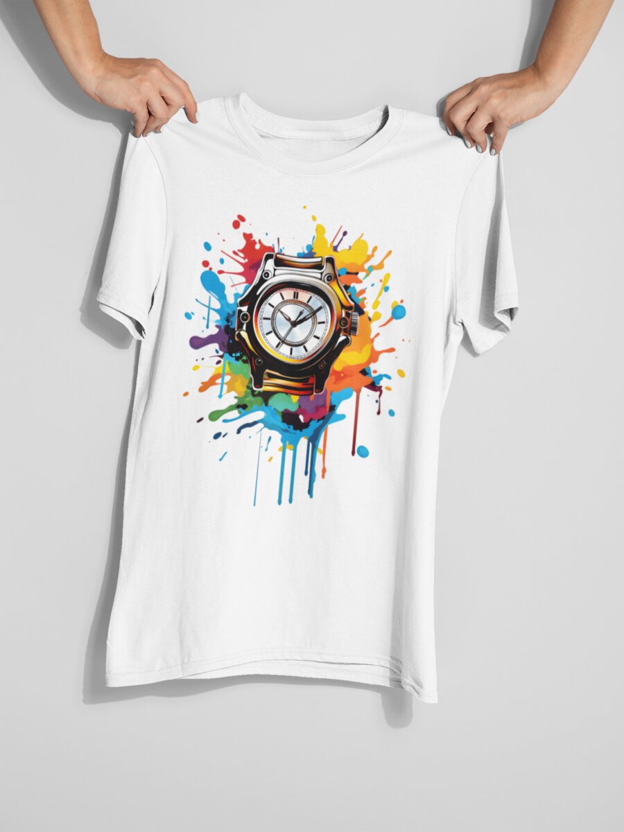 tricou_bumbac_organic_premium_vegan_cadou_hay_creations_nostalgia_nostalgic_times_ceas_barbati_unisex_alb