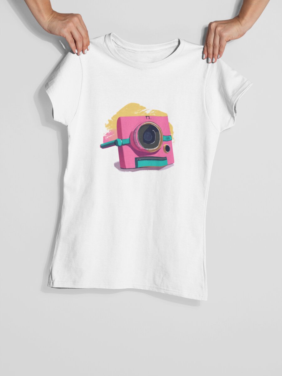 tricou_bumbac_organic_premium_vegan_cadou_hay_creations_nostalgia_pink_memories_femei_alb