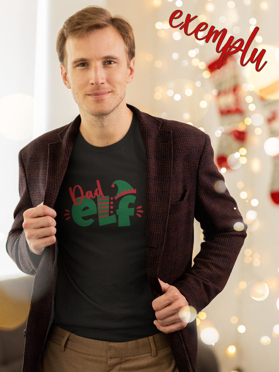     tricou_personalizat_bumbac_organic_premium_vegan_cadou_Craciun_Secret_Santa_personalizeaza_elful